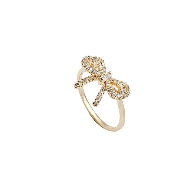 butterfly zircon ring