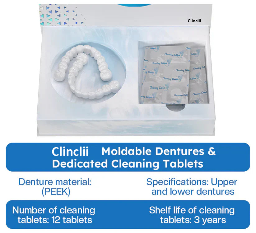 Official Store | Clinclii Moldable Dentures🧑🏽⚕️Obtain American Dental Association (ADA) Certification ✅