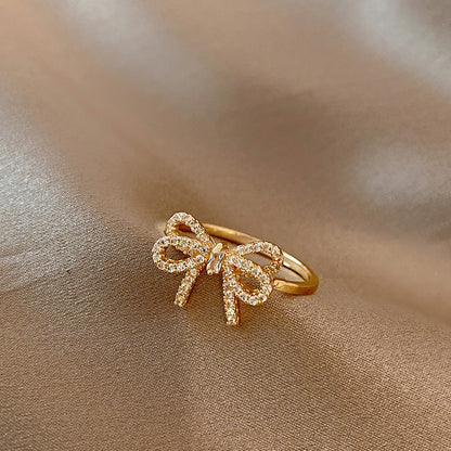 butterfly zircon ring
