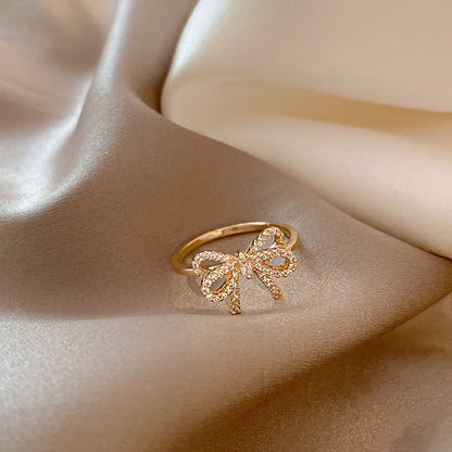 butterfly zircon ring