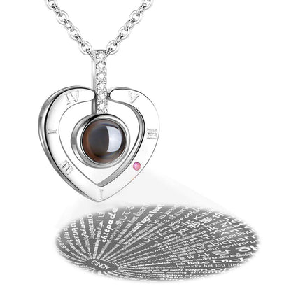 Heart-shaped charm pendant