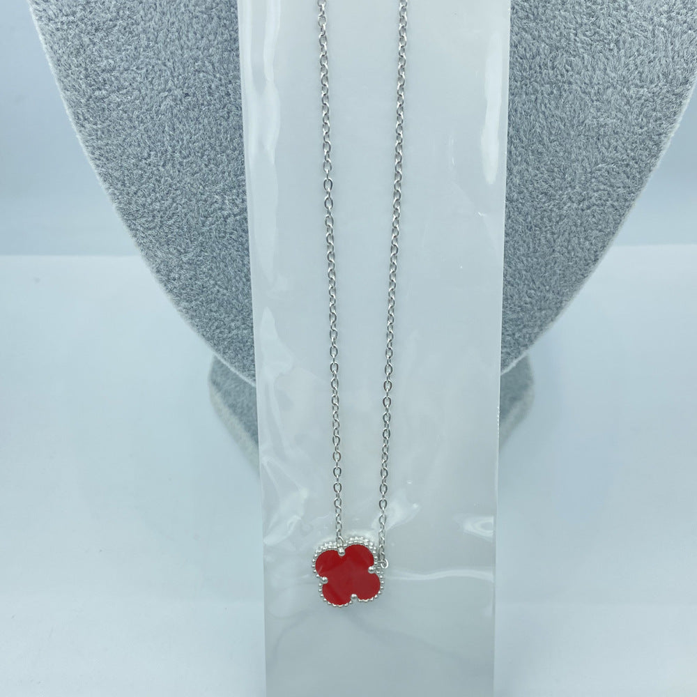 Four-leaf clover necklace